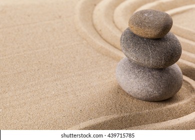 Zen Garden Meditation Stone Background