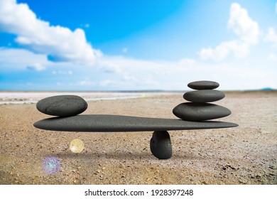 Zen like stone balance concept - Shutterstock ID 1928397248