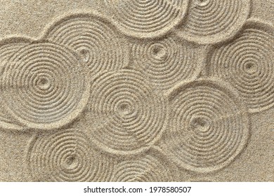 Zen Pattern In Brown Sand