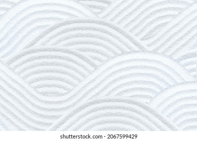 Zen Pattern In White Sand