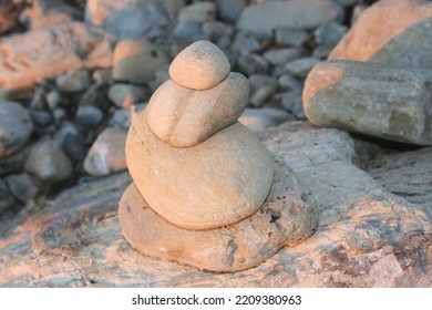 Zen Rocks At The Beach