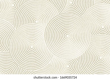 Zen sand pattern as background