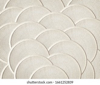 Zen Sand Pattern Close Up