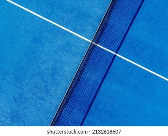 zenithal aerial view of a paddle tennis court - Powered by Shutterstock