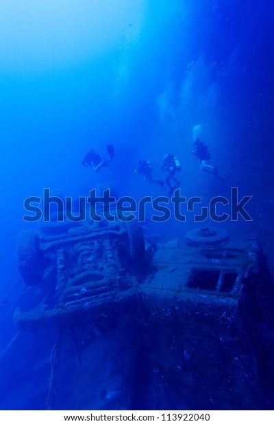 Zenobia ship wreck near\
Paphos, Cyprus