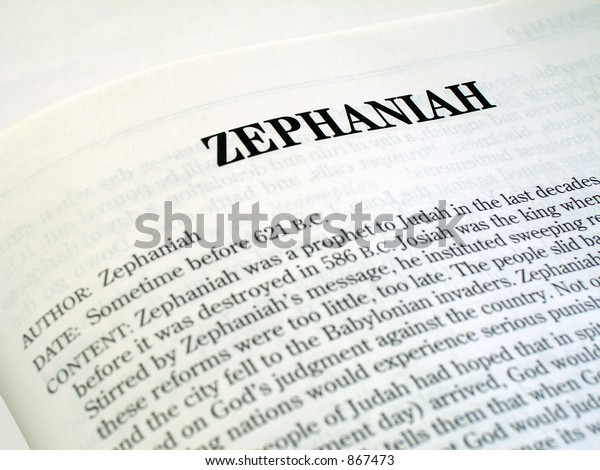 Zephaniah Book Bible Stock Photo 867473 | Shutterstock