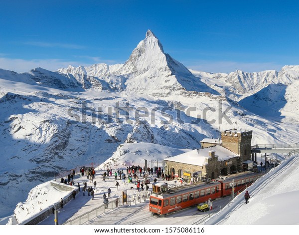 Zermatt Switzerland November 30 2019 Gornergrat Stock Photo (Edit Now ...