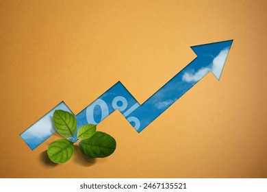 Zero Carbon Emission Concept, Parallel Growth between Business and Environmental. Respnsible Business and ESG.