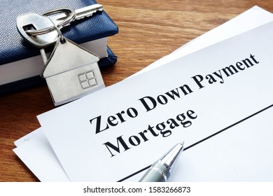 Zero Down Payment Mortgage Form And Key.