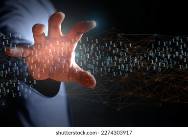 Zero One background in the hands of developers is a global representation of binaries, networks, and coding of programming fundamentals concepts.