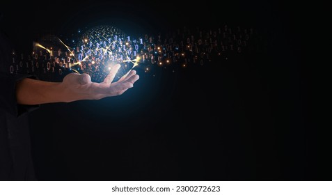 Zero One in the hands of developers is a global representation of binary, networking, and underlying cryptography concepts. and concepts for solving computer system problems with copy space