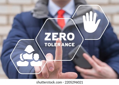 Zero Tolerance Concept. Severely Punishing All Unacceptable Behaviour.