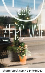Zero Waste Cafe Window In Riga