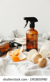 Zero Waste Natural Home Cleaner, Orange Peel Infused Vinegar For All Purpose Cleaning.