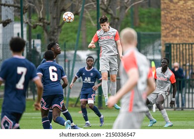 Zeteny Jano During A U19 Football Match Between Paris Saint Germain (PSG) And RB Salzburg (FC) On March 16, 2022 In Saint-Germain-en-Laye, France.