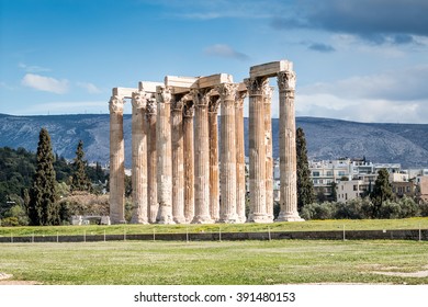 Zeus Temple In Athens, Greece