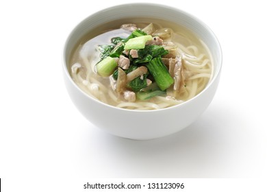 zha cai rou si mian, chinese noodle dish, noodle with shredded pickled mustard stem and pork