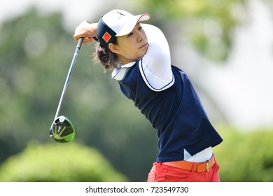 Zhang Jienalin, Of China In Action During First Round The PTT Thailand LPGA Masters 2017 At Panya Indra Golf Club. On September 13, 2017 In Bangkok, Thailand.