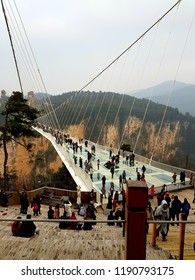 Zhangjiajie Shi,China -December,30,2017:The Glass Bridge
Zhangjiajie,China.