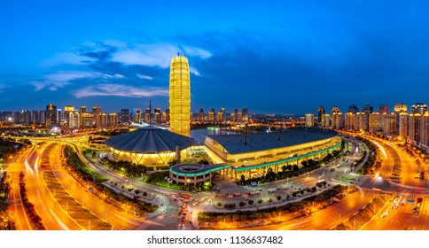 Zhengzhou CBD City Night Scenery