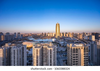 Zhengzhou CBD City Scenery High Angle