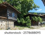 ZHERAVNA, BULGARIA - JULY 09, 2023: Village of Zheravna with nineteenth century houses, Sliven Region, Bulgaria