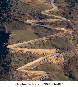 Zig Zag Road In Kosovo