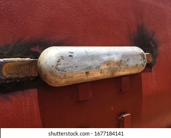 Zinc Anode Anti-corrosion On The Ship Hull. 