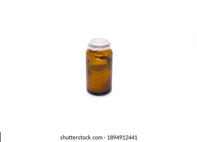 Zinc Paste In A Jar Of Acne Isolated