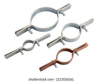 Zinc plated steel riser clamp or gutter clamp