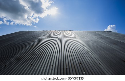 Zinc Roof And Blue Sky