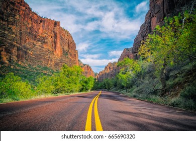 The Zion Canyon Scenic Drive.