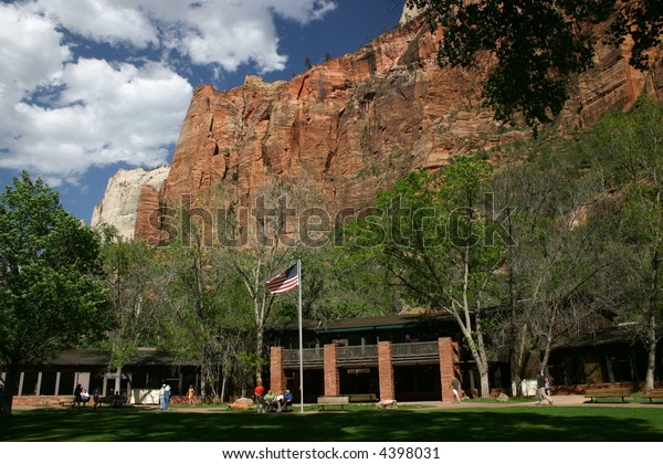 Zion Lodge Stock Photo Edit Now 4398031