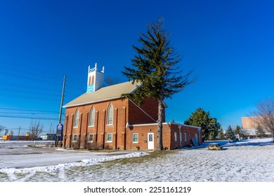 Zion Lutheran Church constructed in 1860 in the city Maple  Vaughan  Ontario  Canada  A National Heritage site 