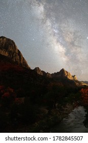 Zion National Park Milky Way Night Sky