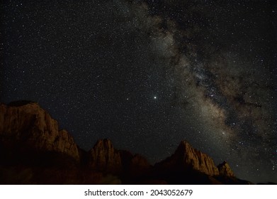 Zion National Park Milky Way Night Sky