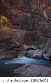 Zion National Park River Waterfall