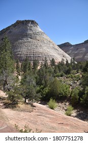 Zion National Park, UT. U.S.A. 8/12-15/2020. Nature’s 150-million Years Old Handiwork. Home To Native Americans 8,000 Years Ago.  The Virgin River Carved The Canyon Walls Of Navajo Sandstone. 