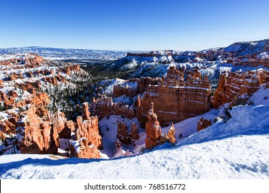 Zion National Park In Winter, Utah, USA