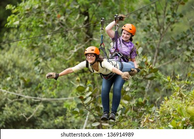 Zip Line Adventure In Ecuadorian Rainforest Banos De Agua Santa