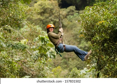 Zip Line Adventure In Ecuadorian Rainforest Banos De Agua Santa