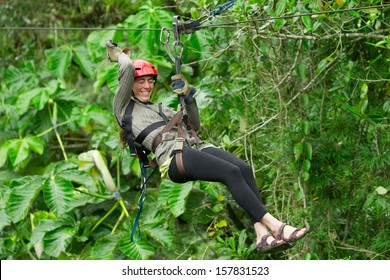 Zip Line Adventure In Ecuadorian Rainforest Banos De Agua Santa