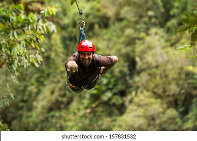 Zip Line Adventure In Ecuadorian Rainforest Banos De Agua Santa