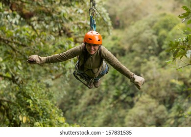 Zip Line Adventure In Ecuadorian Rainforest Banos De Agua Santa