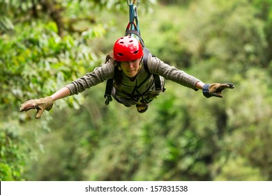 Zip Line Adventure In Ecuadorian Rainforest Banos De Agua Santa