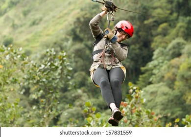 Zip Line Adventure In Ecuadorian Rainforest Banos De Agua Santa