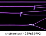zip and unzip graphic element set with blackground ( purple color )