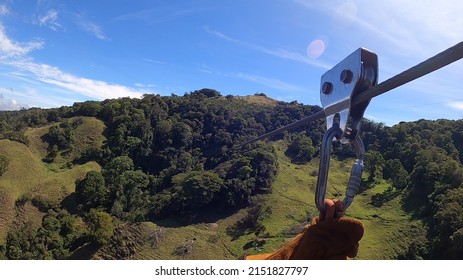 Ziplining In Monteverde Cloud Forest, Costa Rica, Latin America