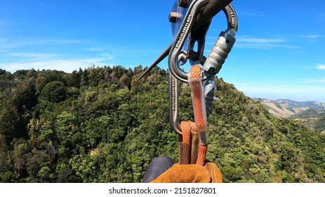 Ziplining In Monteverde Cloud Forest, Costa Rica, Latin America