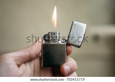 zippo lightner with small fire